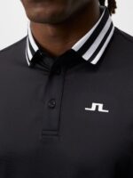 Ben Polo Black Men J.Lindeberg Clothing 66XF212 - Image 4