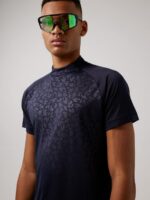 Benga Print Golf Top Navy Men J.Lindeberg Clothing 66XF2127 - Image 3