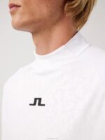 Benga Print Golf Top White Men J.Lindeberg Clothing 66XF2128 - Image 3