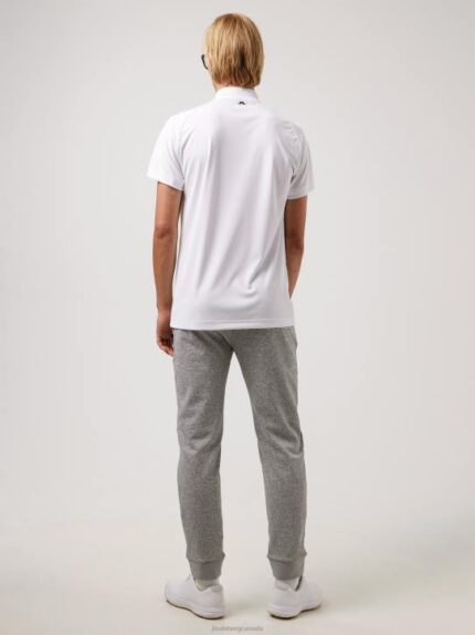 Benga Print Golf Top White Men J.Lindeberg Clothing 66XF2128