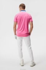 Benji Polo Azalea Pink Men J.Lindeberg Clothing 66XF150