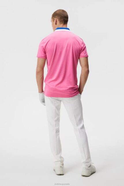 Benji Polo Azalea Pink Men J.Lindeberg Clothing 66XF150