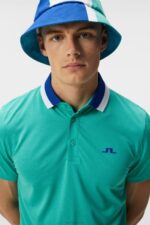 Benji Polo Bright Aqua Men J.Lindeberg Clothing 66XF149 - Image 3