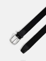 Bernhard Elastic Belt Black Men J.Lindeberg Accessory 66XF851 - Image 2