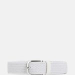 Bernhard Elastic Belt White Men J.Lindeberg Accessory 66XF852