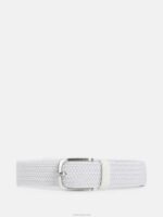 Bernhard Elastic Belt White Men J.Lindeberg Accessory 66XF852