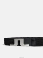 Berry Elastic Belt Black Men J.Lindeberg Accessory 66XF766 - Image 2