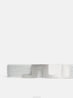 Berry Elastic Belt White Men J.Lindeberg Accessory 66XF764 - Image 2