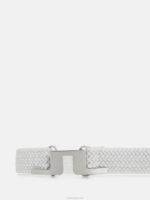 Berry Elastic Belt White Men J.Lindeberg Accessory 66XF849 - Image 2