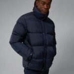 Big Bridge Down Jacket Navy Men J.Lindeberg Clothing 66XF2440