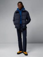 Big Bridge Down Jacket Navy Men J.Lindeberg Clothing 66XF2440 - Image 3
