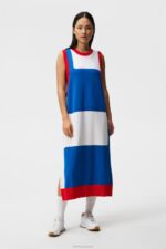 Big Bridge Knitted Dress White Women J.Lindeberg Clothing 66XF1610 - Image 3