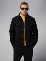 Big Bridge Reversible Overshirt Black Men J.Lindeberg Clothing 66XF2427