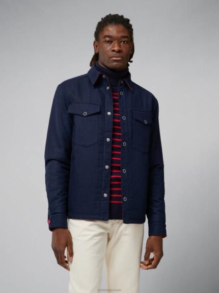 Big Bridge Reversible Overshirt Navy Men J.Lindeberg Clothing 66XF2429