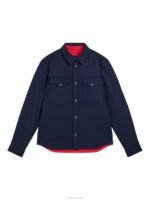 Big Bridge Reversible Overshirt Navy Men J.Lindeberg Clothing 66XF2429 - Image 6