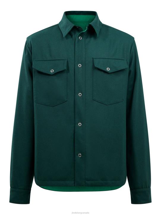 Big Bridge Reversible Overshirt Ponderosa Pine Men J.Lindeberg Clothing 66XF2428 - Image 8