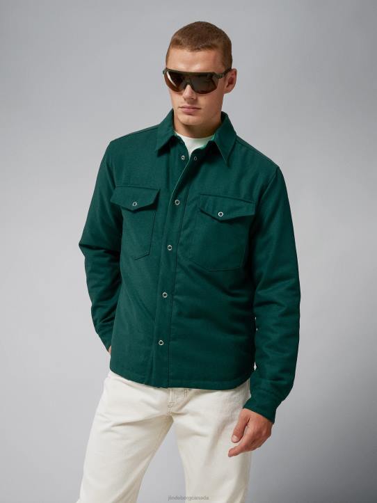 Big Bridge Reversible Overshirt Ponderosa Pine Men J.Lindeberg Clothing 66XF2428 - Image 1
