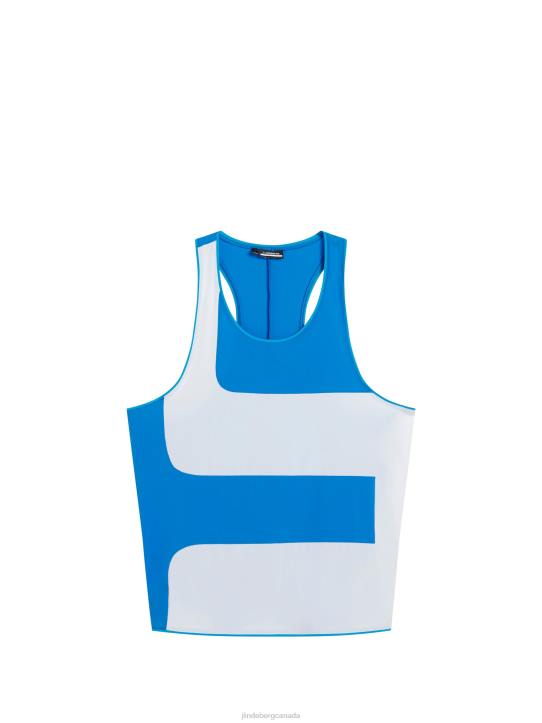 Big Bridge Tank Top Lapis Blue Men J.Lindeberg Clothing 66XF184 - Image 4