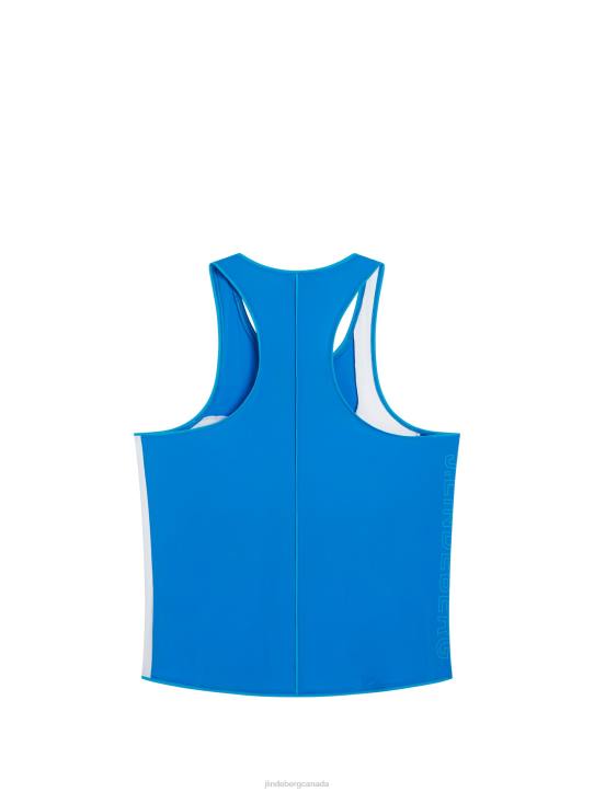 Big Bridge Tank Top Lapis Blue Men J.Lindeberg Clothing 66XF184 - Image 5