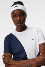 Big Spots Tee Navy Women J.Lindeberg Clothing 66XF1427 - Image 4