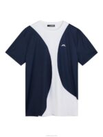Big Spots Tee White Men J.Lindeberg Clothing 66XF181 - Image 4