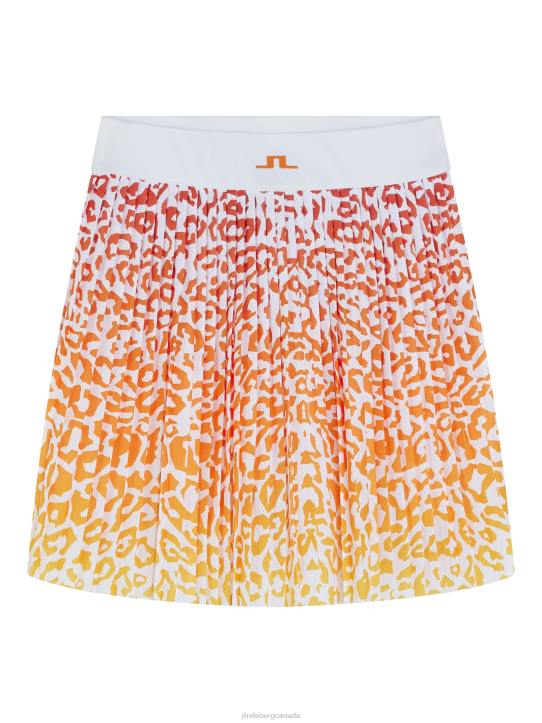 Binx Print Skirt Leo Reflect Sunset Women J.Lindeberg Clothing 66XF1622 - Image 4