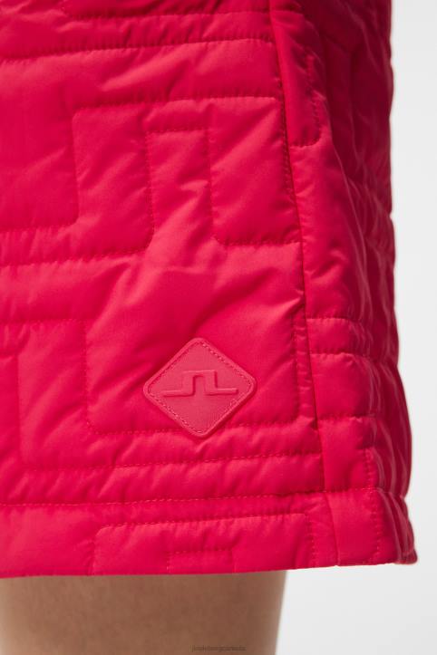 Blossom Padded Shorts Rose Red Women J.Lindeberg Clothing 66XF1698 - Image 5