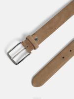 Bobby Suede Belt Tiger Brown Men J.Lindeberg Accessory 66XF1278