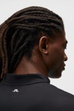 Bode Polo Black Men J.Lindeberg Clothing 66XF99 - Image 4