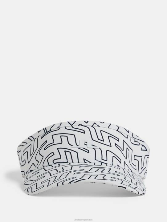 Bon Print Visor White Bridge Swirl Women J.Lindeberg Accessory 66XF2003 - Image 1