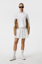Bonnie Hood White Women J.Lindeberg Clothing 66XF1872 - Image 2