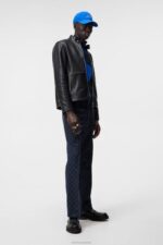 Boris Biker Jacket Black Men J.Lindeberg Clothing 66XF931 - Image 2