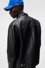 Boris Biker Jacket Black Men J.Lindeberg Clothing 66XF931 - Image 3