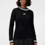 Bree Knitted Sweater Black Women J.Lindeberg Clothing 66XF1768