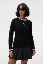 Bree Knitted Sweater Black Women J.Lindeberg Clothing 66XF1768
