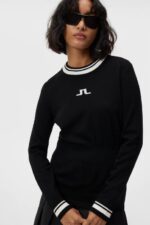 Bree Knitted Sweater Black Women J.Lindeberg Clothing 66XF1768 - Image 4