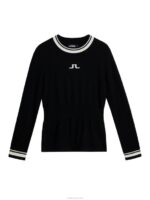 Bree Knitted Sweater Black Women J.Lindeberg Clothing 66XF1768 - Image 6