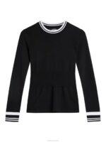 Bree Knitted Sweater Black Women J.Lindeberg Clothing 66XF1821 - Image 4