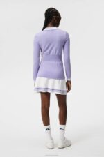 Bree Knitted Sweater Sweet Lavender Women J.Lindeberg Clothing 66XF1767 - Image 2