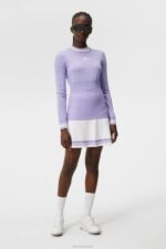 Bree Knitted Sweater Sweet Lavender Women J.Lindeberg Clothing 66XF1767 - Image 3