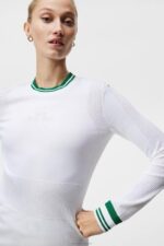 Bree Knitted Sweater White Women J.Lindeberg Clothing 66XF1822 - Image 3