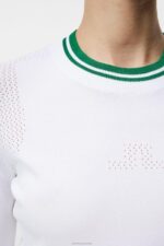 Bree Knitted Sweater White Women J.Lindeberg Clothing 66XF1822 - Image 4