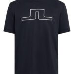 Bridge Graphic T-shirt Black Men J.Lindeberg Clothing 66XF2152