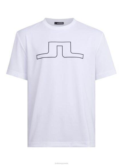 Bridge Graphic T-shirt White Men J.Lindeberg Clothing 66XF2149