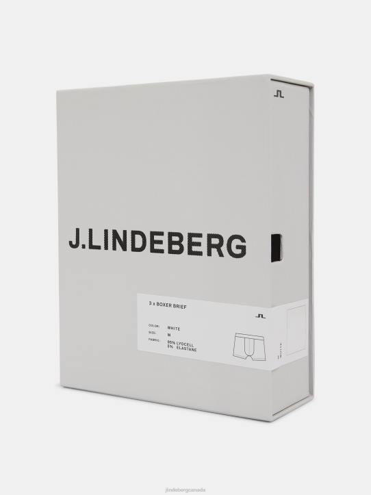 Bridge Lyocell Boxer Briefs White Men J.Lindeberg Accessory 66XF1261 - Image 4