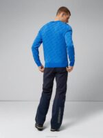 Bridge Monogram Sweater Nautical Blue Men J.Lindeberg Clothing 66XF2345