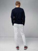 Bridge Monogram Sweater Navy Men J.Lindeberg Clothing 66XF2344