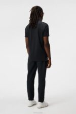 Bridge Polo Black Men J.Lindeberg Clothing 66XF54