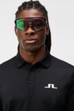 Bridge Polo Black Men J.Lindeberg Clothing 66XF54 - Image 3