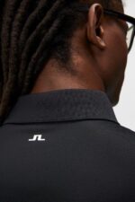 Bridge Polo Black Men J.Lindeberg Clothing 66XF54 - Image 4
